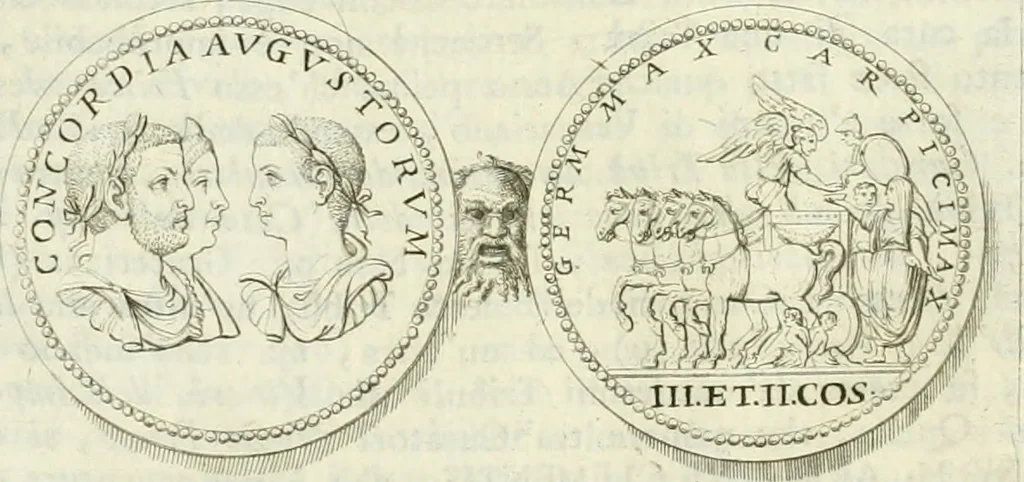An illustration from Gli atti e monumenti de' fratelli Arvali : scolpiti già in tavole di marmo ed ora raccolti diciferati e comentati, 1795, leaf 342
