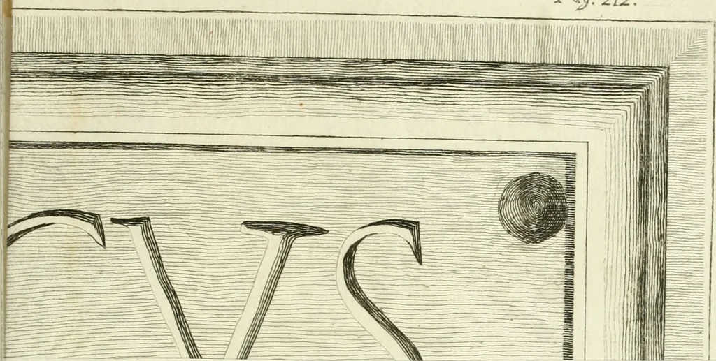 An illustration from Gli atti e monumenti de' fratelli Arvali : scolpiti già in tavole di marmo ed ora raccolti diciferati e comentati, 1795, leaf 404