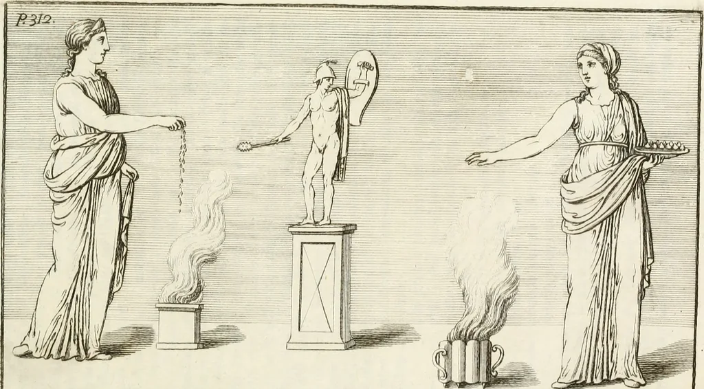 An illustration from Gli atti e monumenti de' fratelli Arvali : scolpiti già in tavole di marmo ed ora raccolti diciferati e comentati, 1795, leaf 510