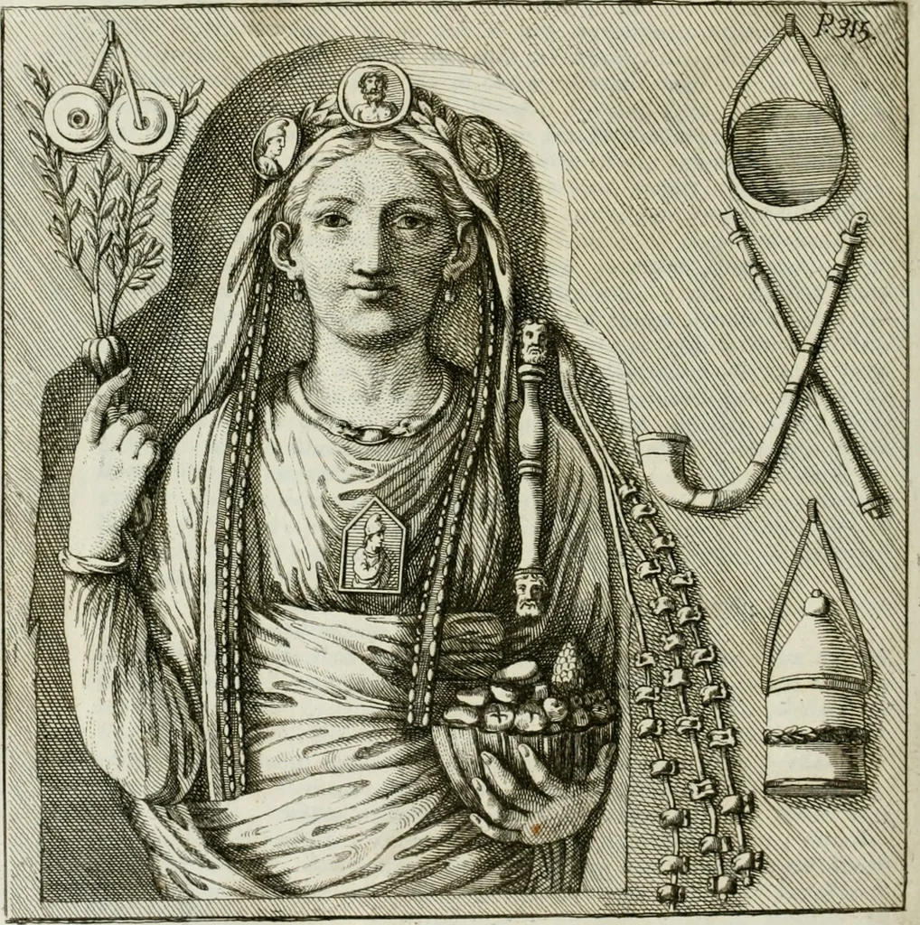 An illustration from Gli atti e monumenti de' fratelli Arvali : scolpiti già in tavole di marmo ed ora raccolti diciferati e comentati, 1795, leaf 515