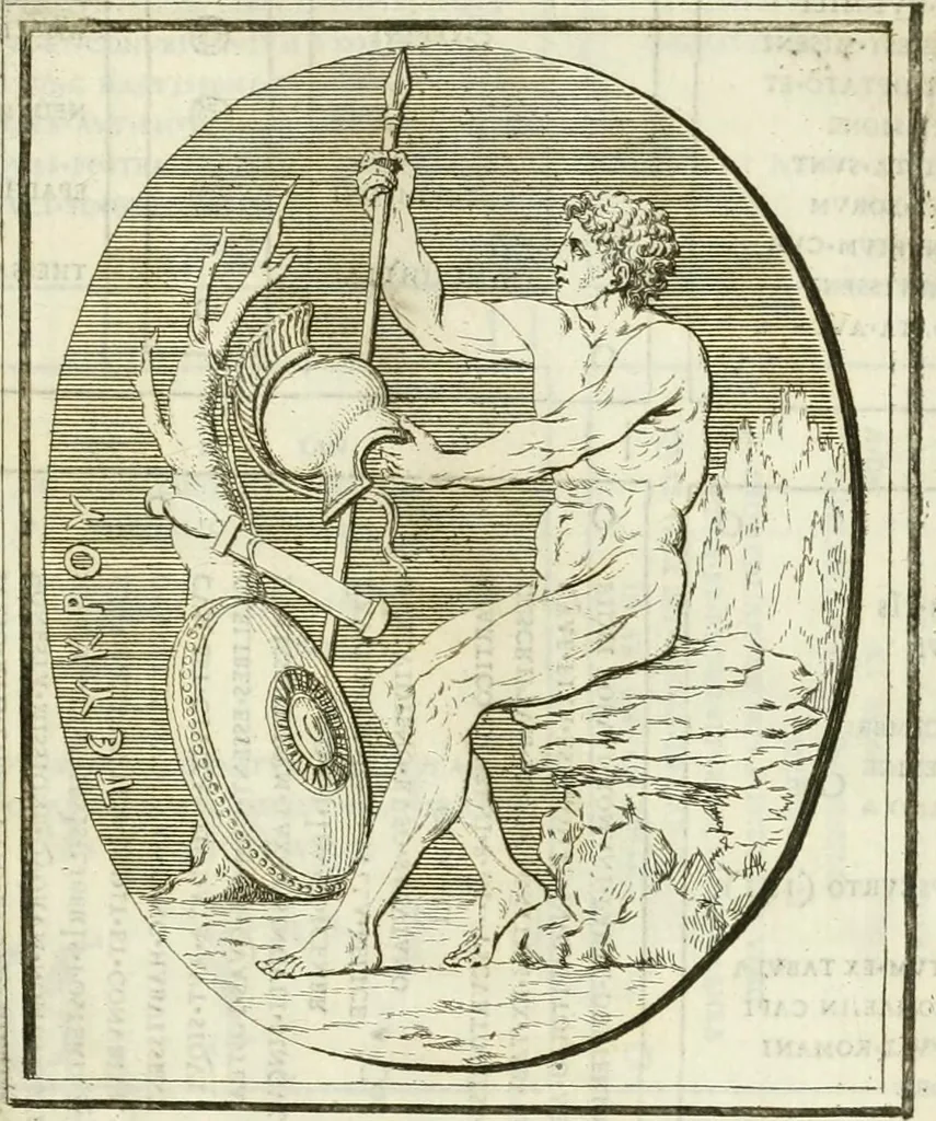 An illustration from Gli atti e monumenti de' fratelli Arvali : scolpiti già in tavole di marmo ed ora raccolti diciferati e comentati, 1795, leaf 112