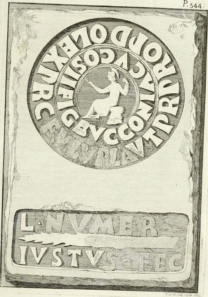 An illustration from Gli atti e monumenti de' fratelli Arvali : scolpiti già in tavole di marmo ed ora raccolti diciferati e comentati, 1795, leaf 220