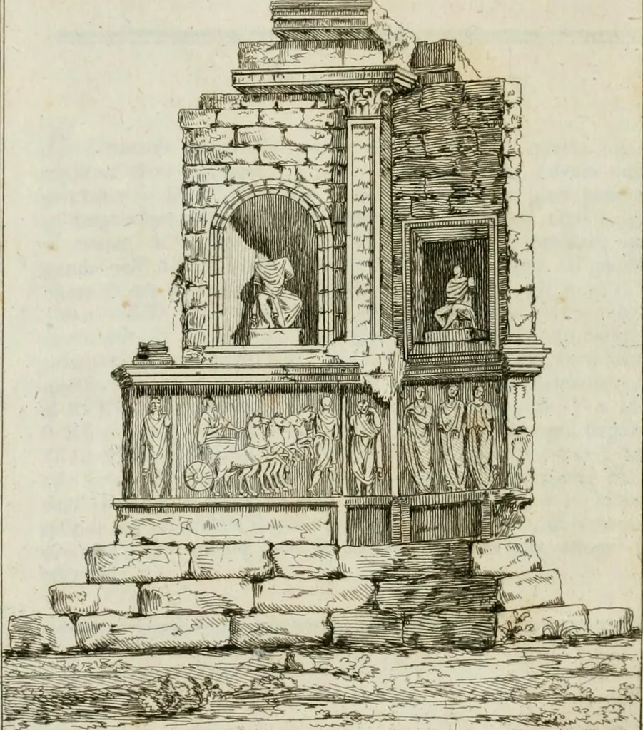 An illustration from Gli atti e monumenti de' fratelli Arvali : scolpiti già in tavole di marmo ed ora raccolti diciferati e comentati, 1795, leaf 401