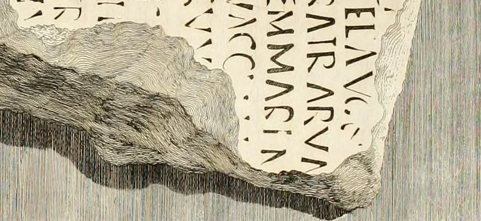 An illustration from Gli atti e monumenti de' fratelli Arvali : scolpiti già in tavole di marmo ed ora raccolti diciferati e comentati, 1795, leaf 82