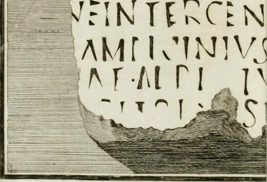An illustration from Gli atti e monumenti de' fratelli Arvali : scolpiti già in tavole di marmo ed ora raccolti diciferati e comentati, 1795, leaf 83