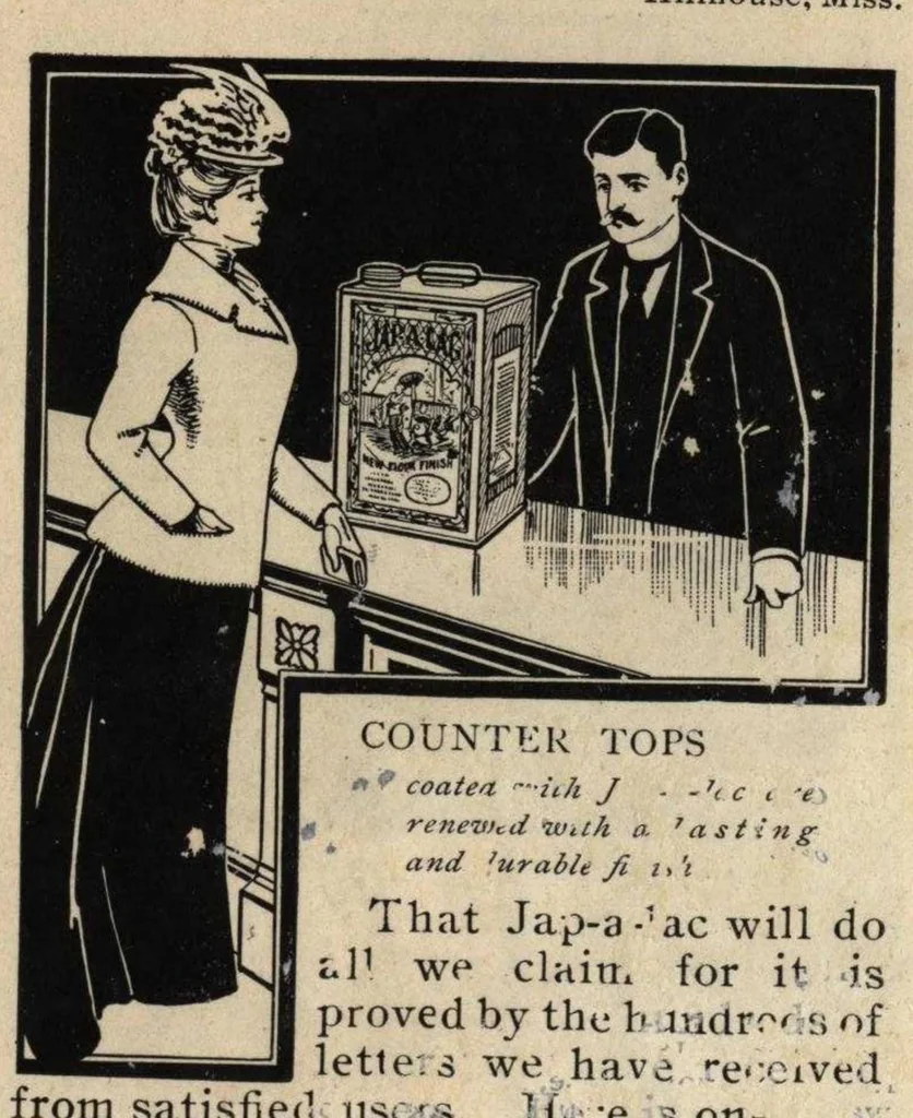 An illustration from Japalac the home beautifier, 1890, leaf 11