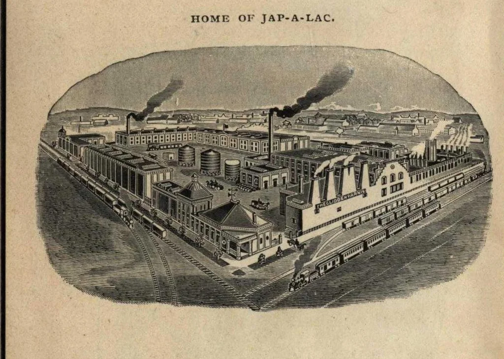 An illustration from Japalac the home beautifier, 1890, leaf 3