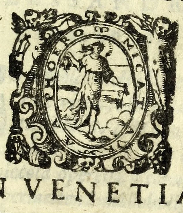 An illustration from Gli dvoi fratelli rivali : comedia, 1601, leaf 7