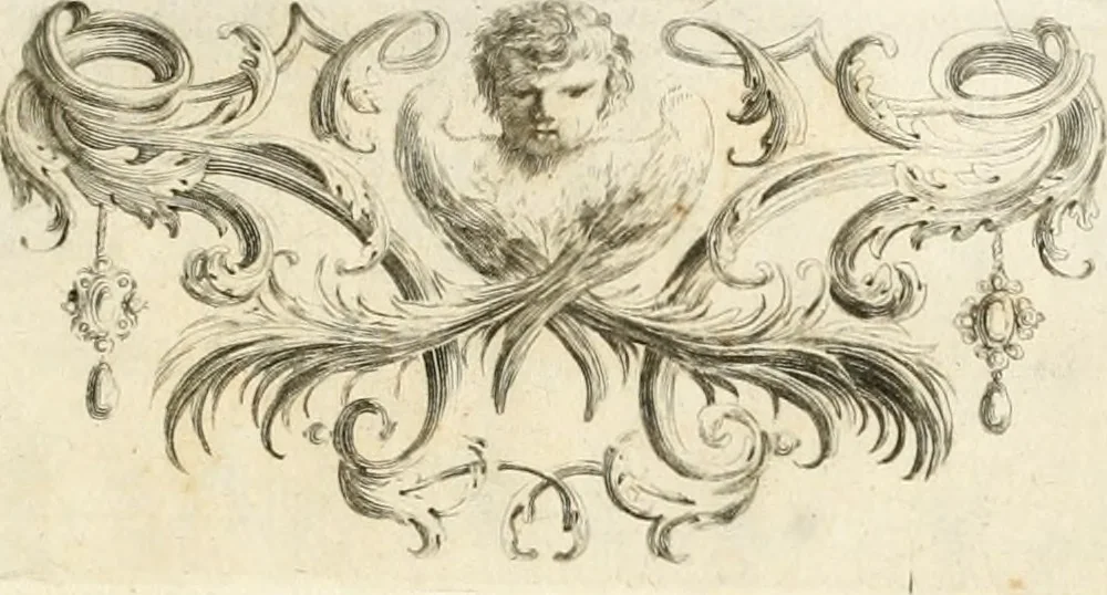 An illustration from Gli eccelsi pregj delle belle arti e la scambievole lor congiunzione con le mattematiche scienze : mostrata nel Campidoglio dall'Accademia del disegno in occasione del concorso celebrato dalla medesima nell'anno 1732, reggendone il principato il sig. cavalier Sebastiano Conca .., 1733, leaf 26
