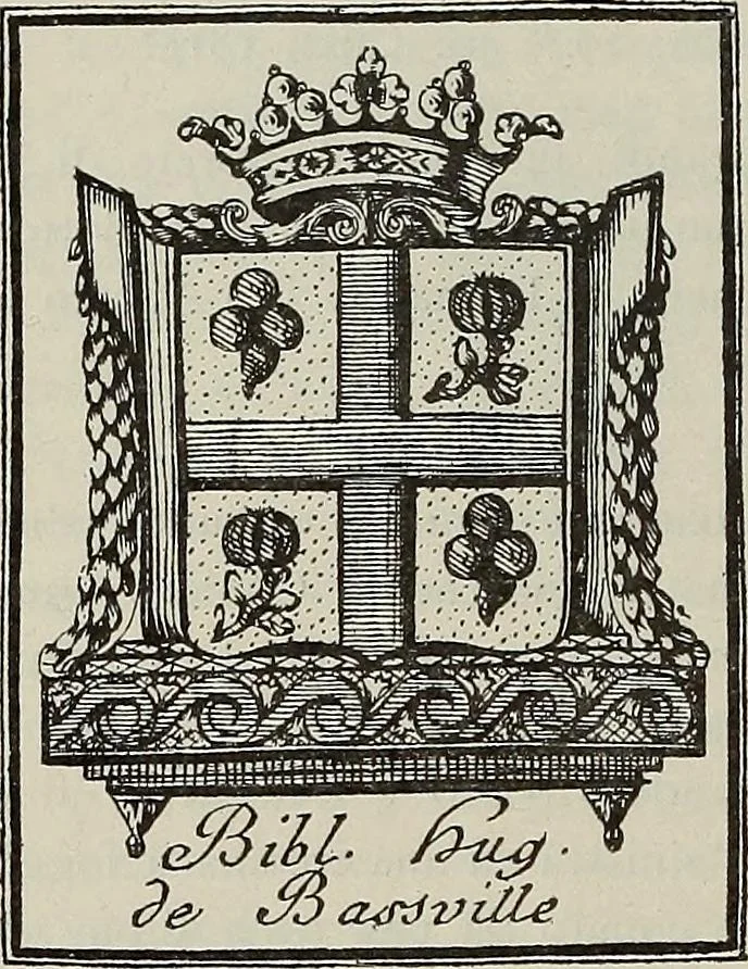 An illustration from Gli ex libris italiani. Con 9 tavole e 233 riproduzioni, delle quali 29 eseguite coi rami o cogli zinchi originali, 1902, leaf 109