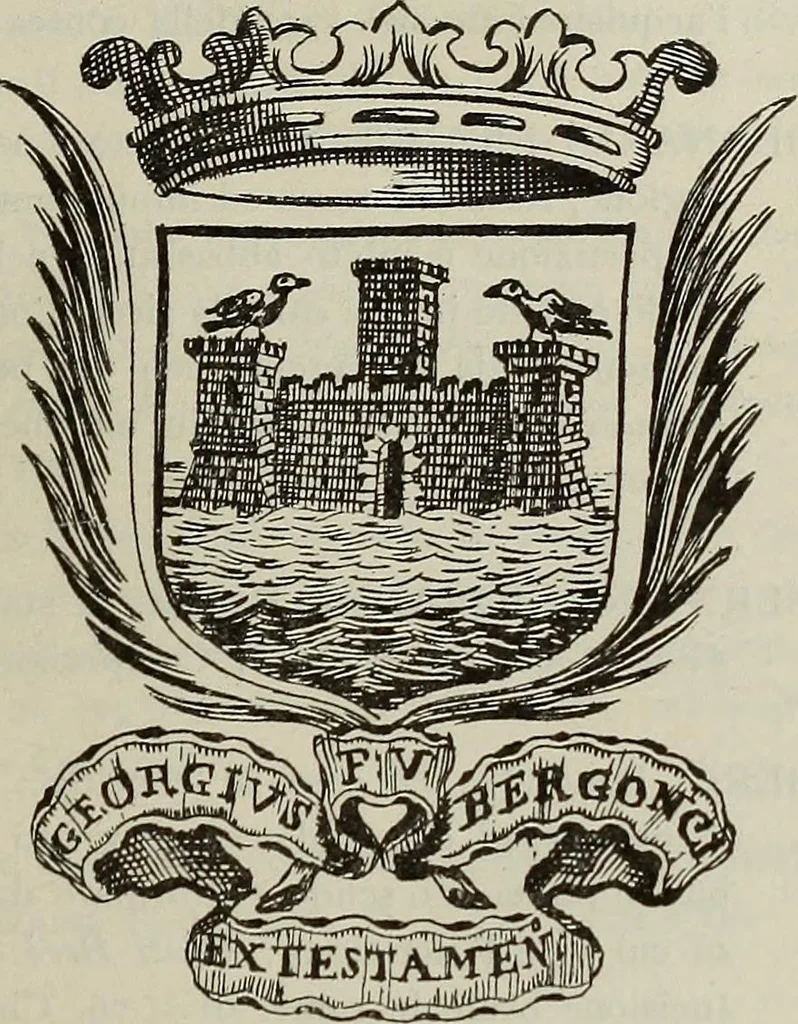 An illustration from Gli ex libris italiani. Con 9 tavole e 233 riproduzioni, delle quali 29 eseguite coi rami o cogli zinchi originali, 1902, leaf 116