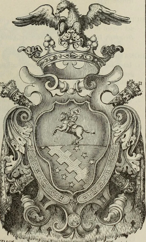 An illustration from Gli ex libris italiani. Con 9 tavole e 233 riproduzioni, delle quali 29 eseguite coi rami o cogli zinchi originali, 1902, leaf 120