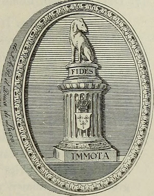 An illustration from Gli ex libris italiani. Con 9 tavole e 233 riproduzioni, delle quali 29 eseguite coi rami o cogli zinchi originali, 1902, leaf 132