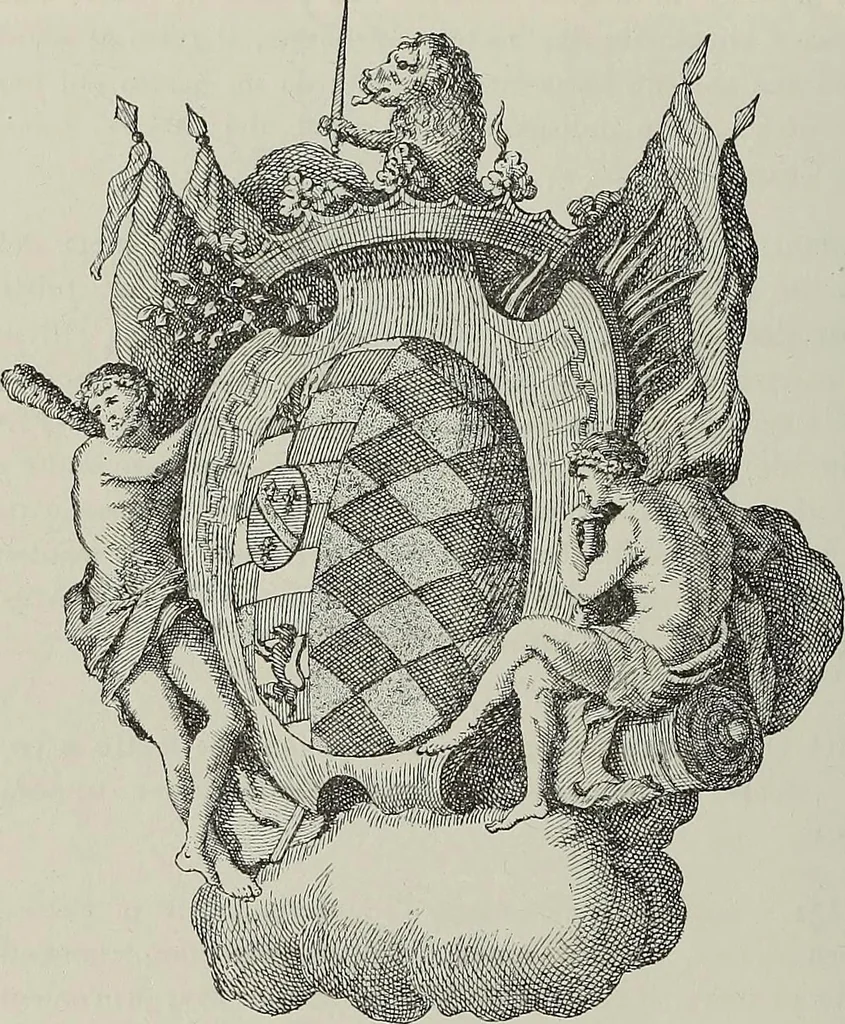 An illustration from Gli ex libris italiani. Con 9 tavole e 233 riproduzioni, delle quali 29 eseguite coi rami o cogli zinchi originali, 1902, leaf 203