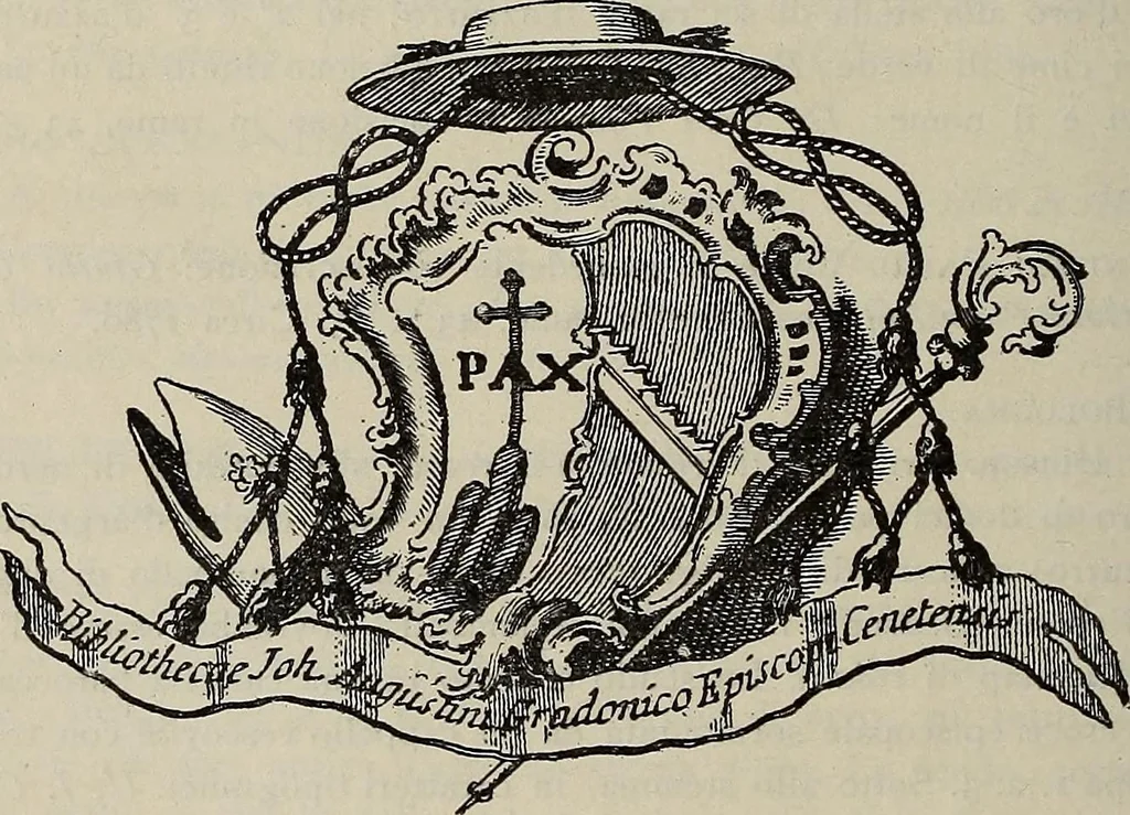 An illustration from Gli ex libris italiani. Con 9 tavole e 233 riproduzioni, delle quali 29 eseguite coi rami o cogli zinchi originali, 1902, leaf 237