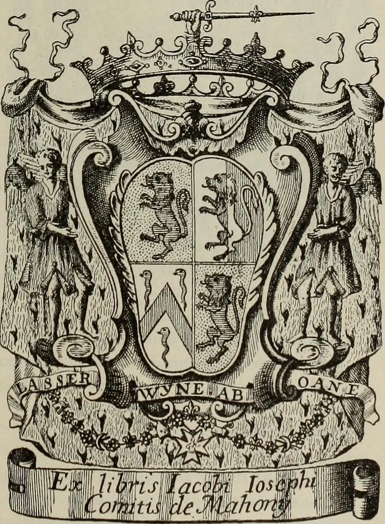 An illustration from Gli ex libris italiani. Con 9 tavole e 233 riproduzioni, delle quali 29 eseguite coi rami o cogli zinchi originali, 1902, leaf 260