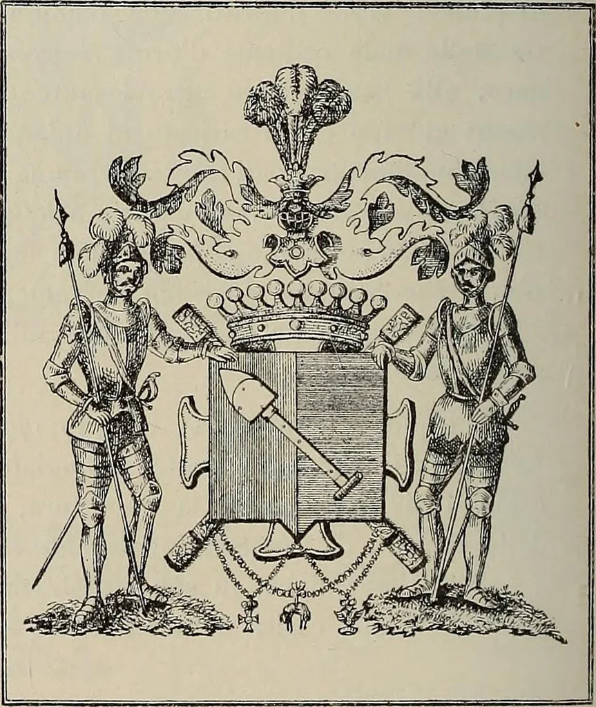 An illustration from Gli ex libris italiani. Con 9 tavole e 233 riproduzioni, delle quali 29 eseguite coi rami o cogli zinchi originali, 1902, leaf 337
