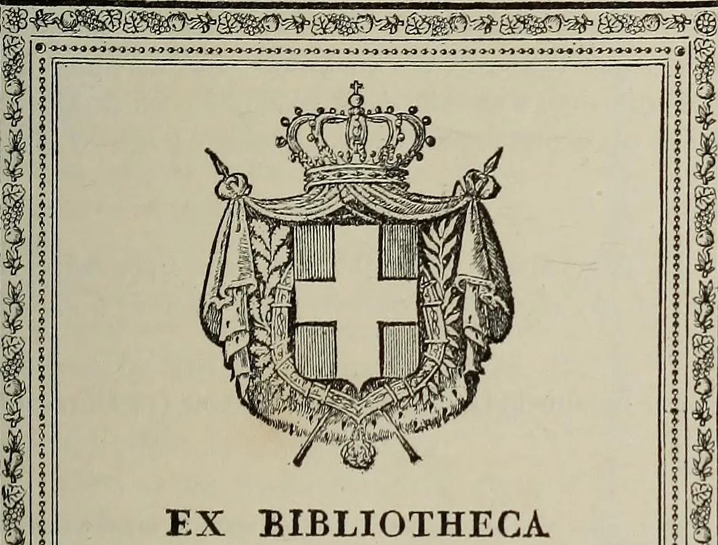 An illustration from Gli ex libris italiani. Con 9 tavole e 233 riproduzioni, delle quali 29 eseguite coi rami o cogli zinchi originali, 1902, leaf 366