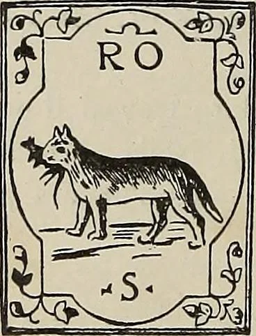 An illustration from Gli ex libris italiani. Con 9 tavole e 233 riproduzioni, delle quali 29 eseguite coi rami o cogli zinchi originali, 1902, leaf 375