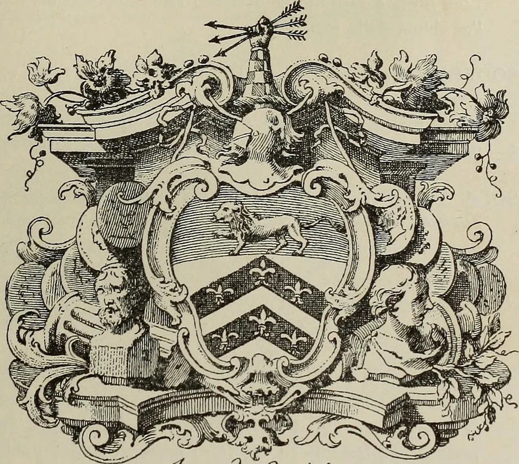 An illustration from Gli ex libris italiani. Con 9 tavole e 233 riproduzioni, delle quali 29 eseguite coi rami o cogli zinchi originali, 1902, leaf 378