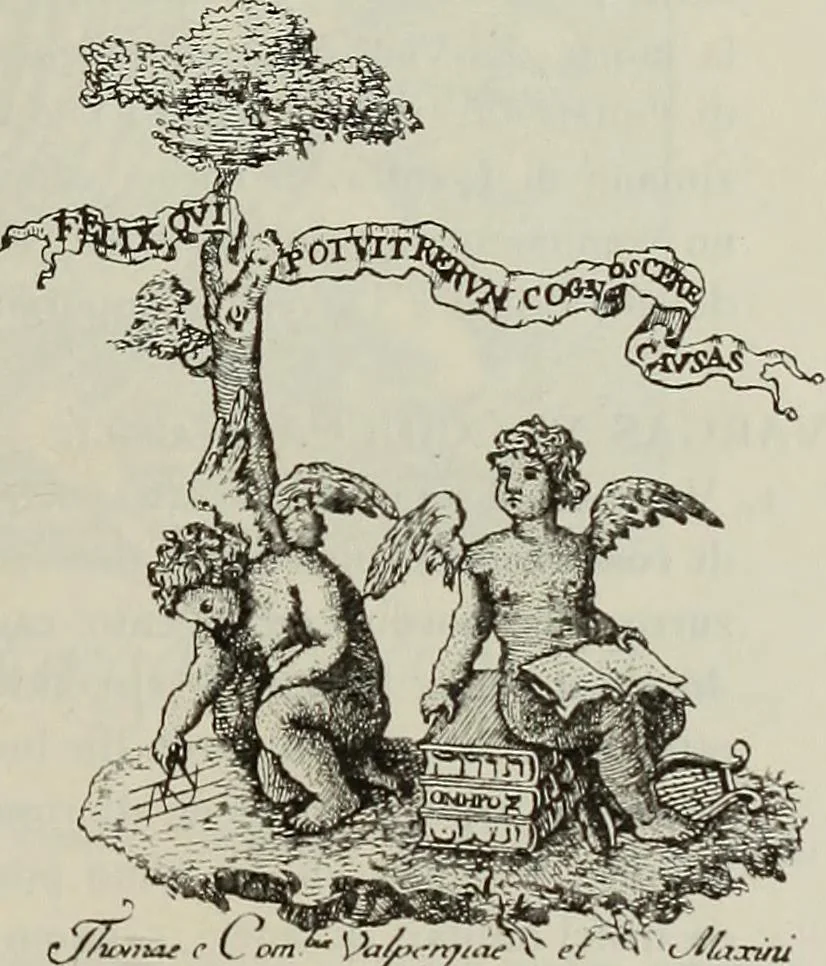 An illustration from Gli ex libris italiani. Con 9 tavole e 233 riproduzioni, delle quali 29 eseguite coi rami o cogli zinchi originali, 1902, leaf 414
