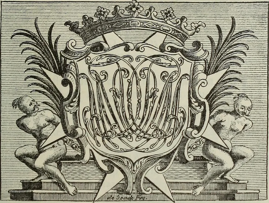 An illustration from Gli ex libris italiani. Con 9 tavole e 233 riproduzioni, delle quali 29 eseguite coi rami o cogli zinchi originali, 1902, leaf 416