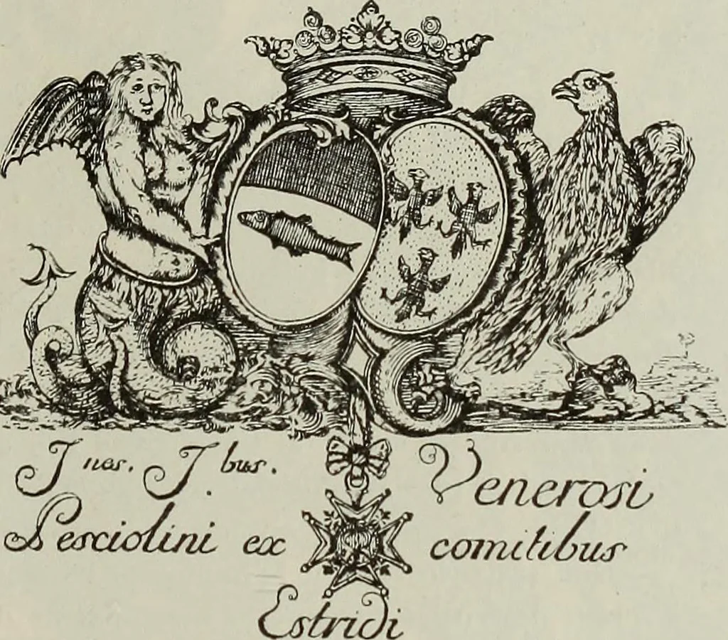 An illustration from Gli ex libris italiani. Con 9 tavole e 233 riproduzioni, delle quali 29 eseguite coi rami o cogli zinchi originali, 1902, leaf 418