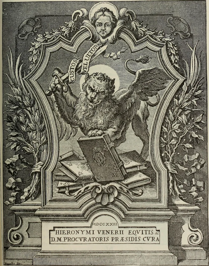 An illustration from Gli ex libris italiani. Con 9 tavole e 233 riproduzioni, delle quali 29 eseguite coi rami o cogli zinchi originali, 1902, leaf 420