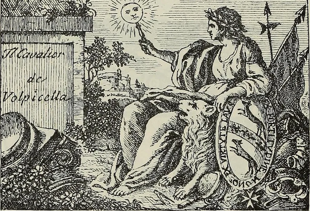 An illustration from Gli ex libris italiani. Con 9 tavole e 233 riproduzioni, delle quali 29 eseguite coi rami o cogli zinchi originali, 1902, leaf 433