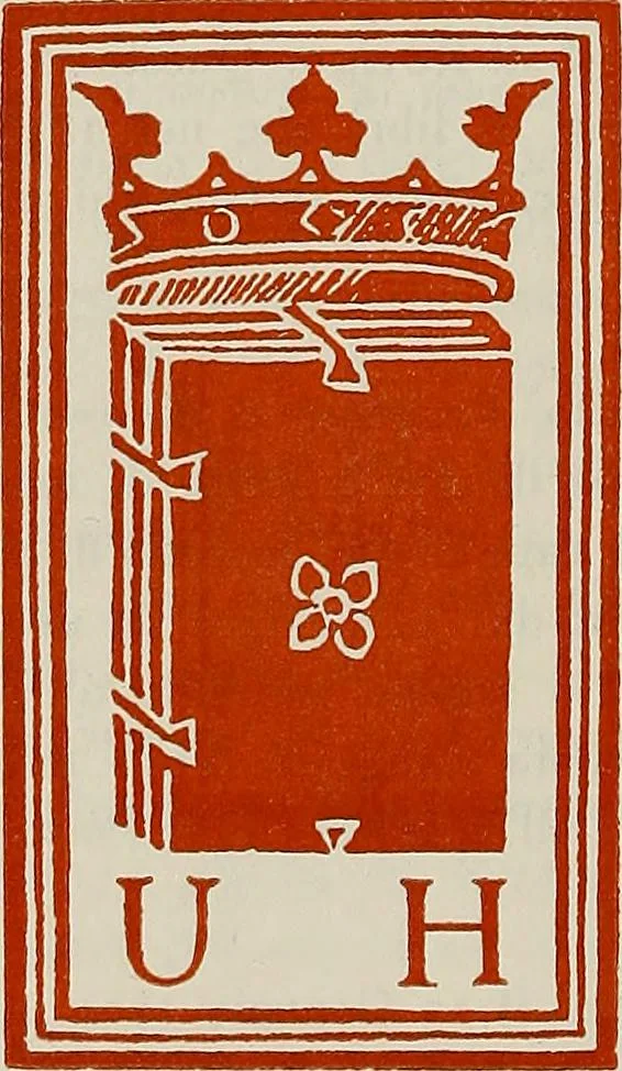 An illustration from Gli ex libris italiani. Con 9 tavole e 233 riproduzioni, delle quali 29 eseguite coi rami o cogli zinchi originali, 1902, leaf 449