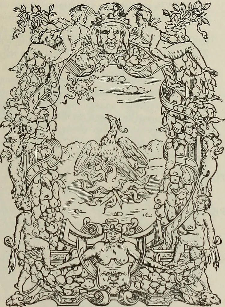 An illustration from Gli ex libris italiani. Con 9 tavole e 233 riproduzioni, delle quali 29 eseguite coi rami o cogli zinchi originali, 1902, leaf 454