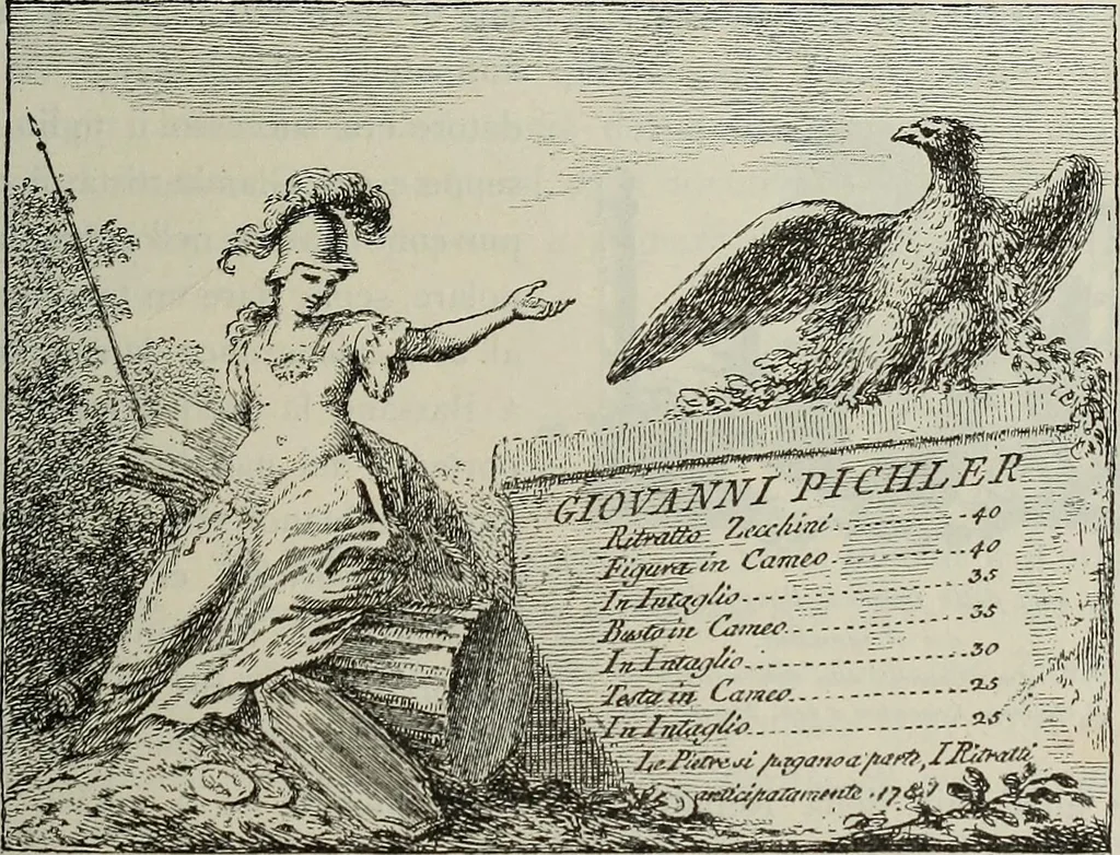 An illustration from Gli ex libris italiani. Con 9 tavole e 233 riproduzioni, delle quali 29 eseguite coi rami o cogli zinchi originali, 1902, leaf 54