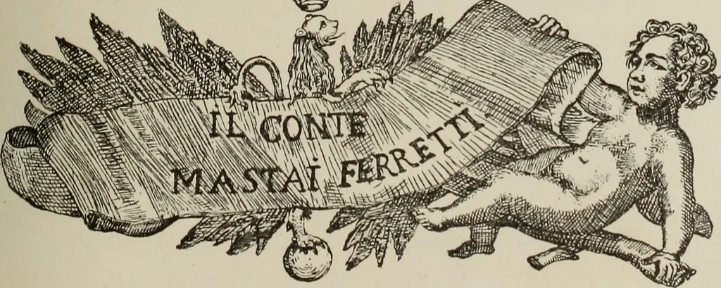 An illustration from Gli ex libris italiani. Con 9 tavole e 233 riproduzioni, delle quali 29 eseguite coi rami o cogli zinchi originali, 1902, leaf 80