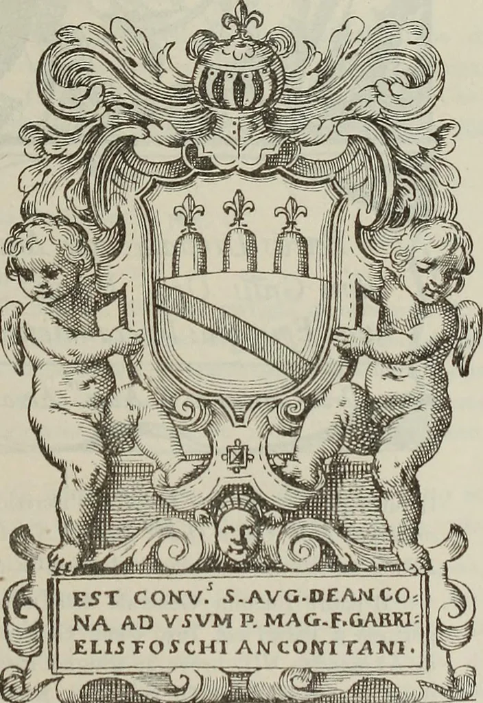 An illustration from Gli ex libris italiani. Con 9 tavole e 233 riproduzioni, delle quali 29 eseguite coi rami o cogli zinchi originali, 1902, leaf 90