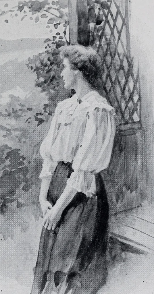 An illustration from Glimpses of the heavenly life, 1908, leaf 16