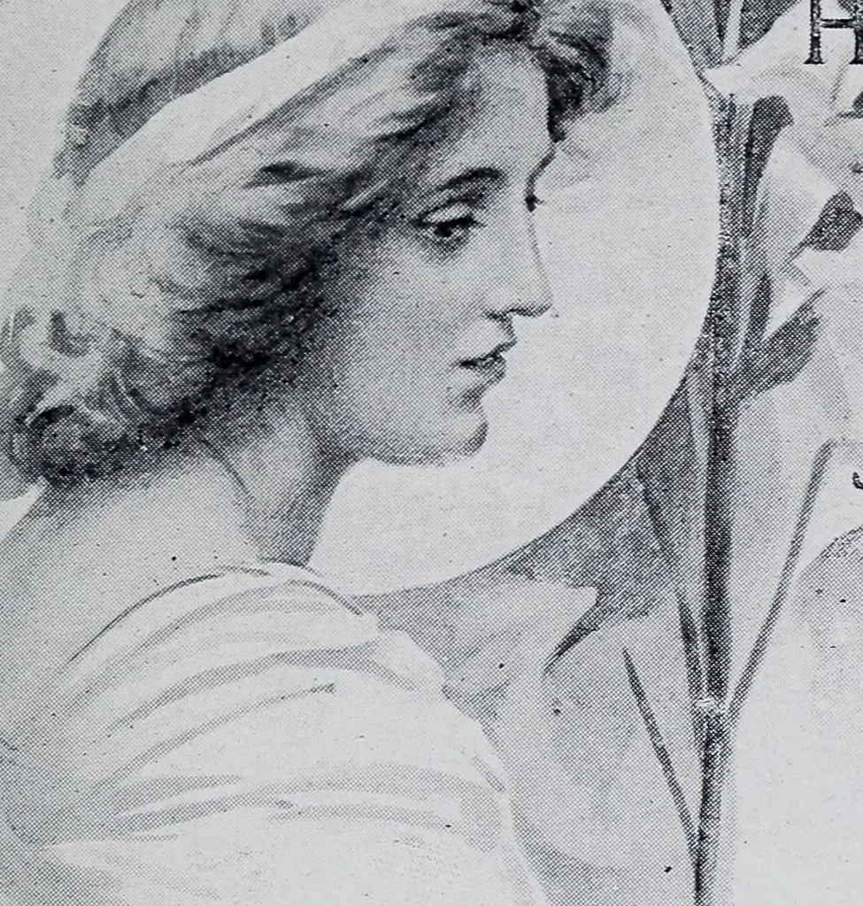 An illustration from Glimpses of the heavenly life, 1908, leaf 6