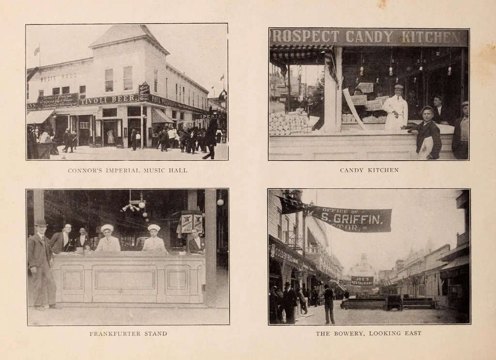 An illustration from Glimpses of the new Coney Island : America's most popular pleasure resort; reproduced from best and latest photographs., 1904, leaf 12