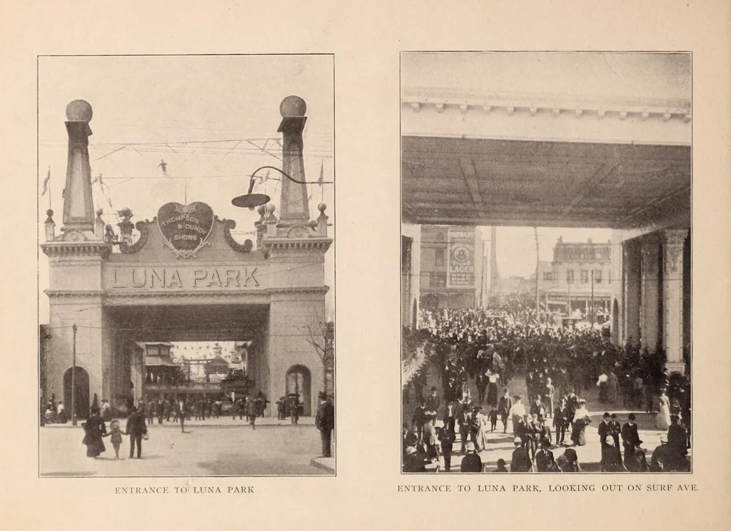An illustration from Glimpses of the new Coney Island : America's most popular pleasure resort; reproduced from best and latest photographs., 1904, leaf 14