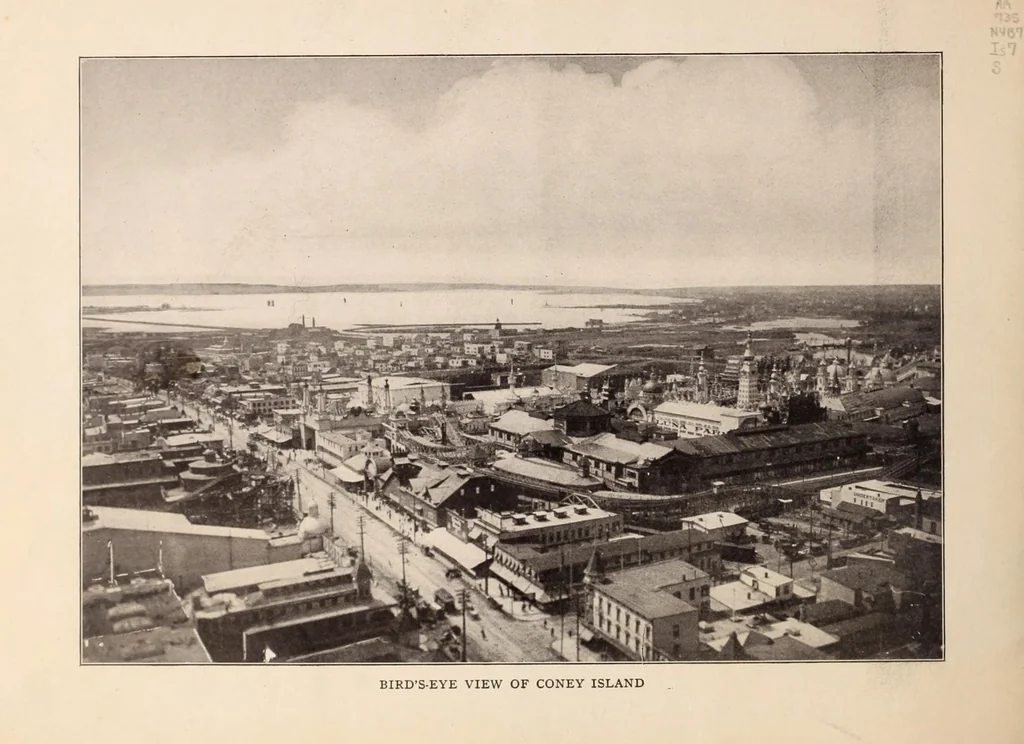 An illustration from Glimpses of the new Coney Island : America's most popular pleasure resort; reproduced from best and latest photographs., 1904, leaf 4