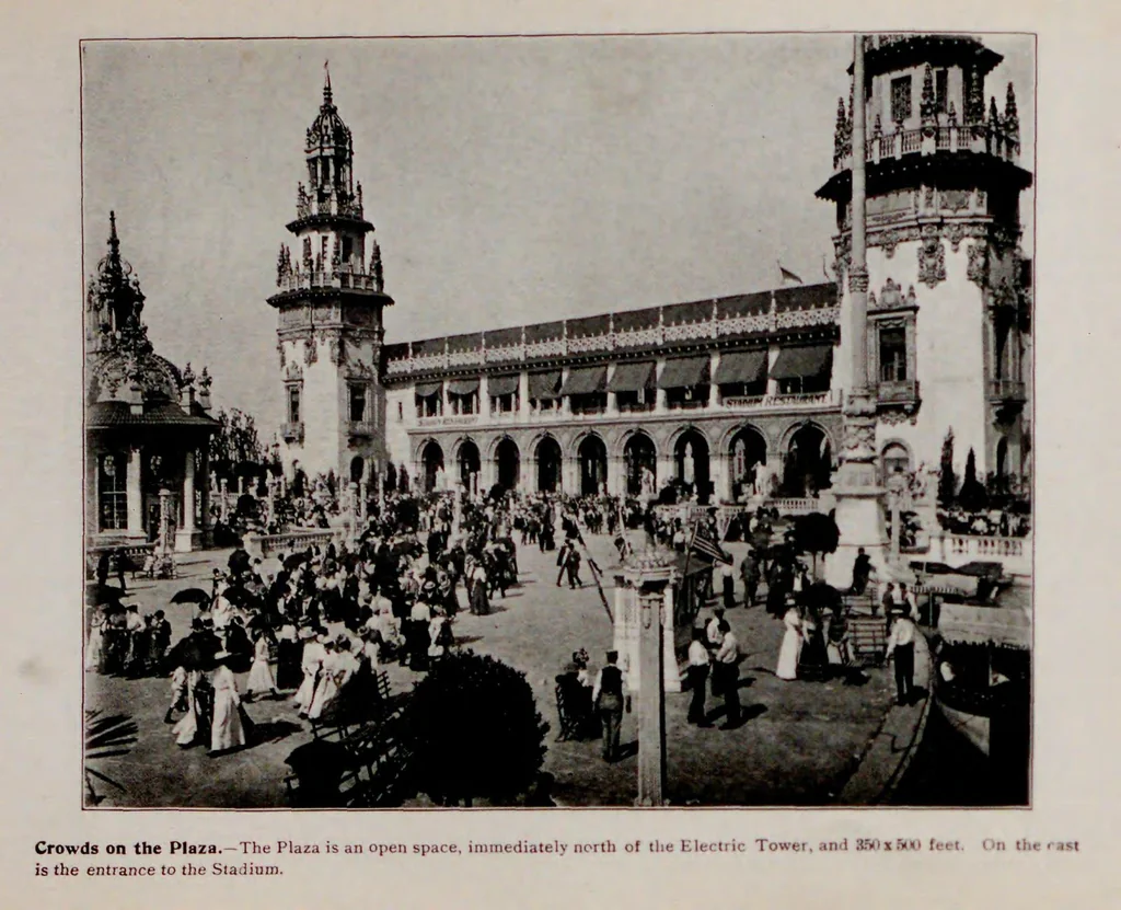 An illustration from Glimpses of The Rainbow City, Pan-American Exposition, at Buffalo : ... also views of Paris Exposition, 1900, and of The White City, Chicago, 1893, 1901, leaf 34