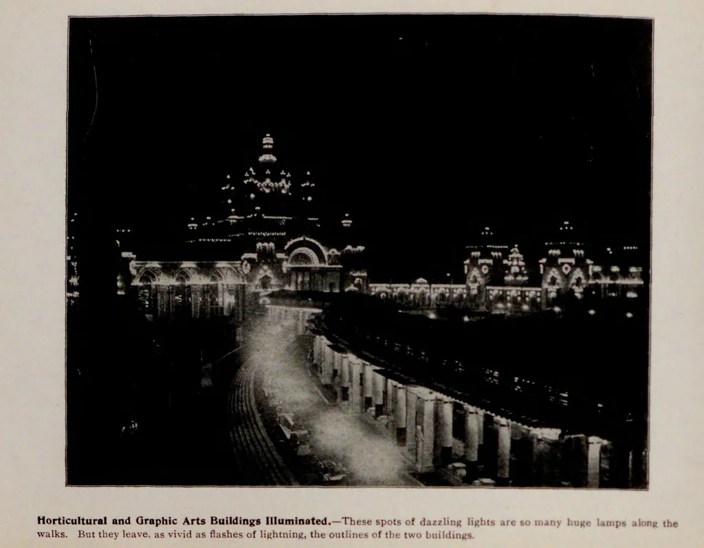 An illustration from Glimpses of The Rainbow City, Pan-American Exposition, at Buffalo : ... also views of Paris Exposition, 1900, and of The White City, Chicago, 1893, 1901, leaf 58