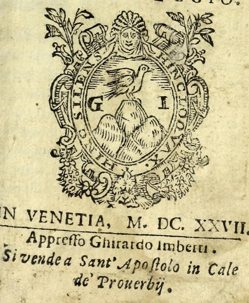 An illustration from Gl'inganni : comedia, 1627, leaf 5