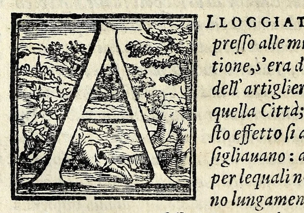 An illustration from Gli ultimi qvattro libri dell'historie d'Italia, 1572, leaf 156