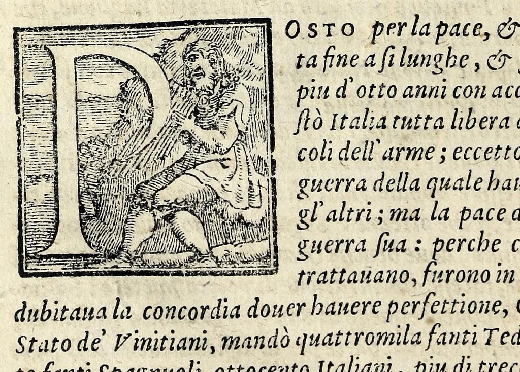 An illustration from Gli ultimi qvattro libri dell'historie d'Italia, 1572, leaf 214