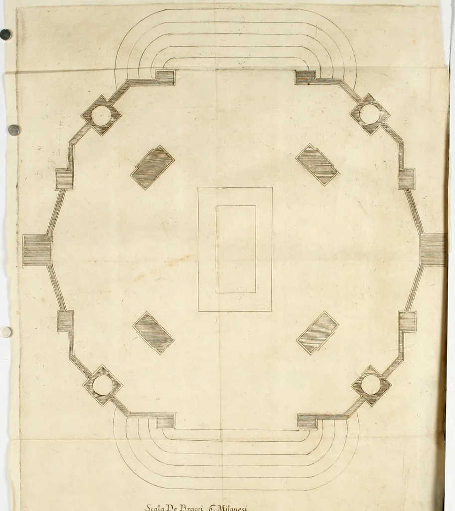 An illustration from Gloriae theatrum : dicatum excellentissimae dominae D. Felici Sandoualiae Henriquiae, Vcedae duci extinctae, ab excellentissimo domino D. Gasparetellio Gironio, Vrsaonis duce, Vreniae comite, Insubrum praefecto, regijque in Italia exercitus imperatore : in solemnibus eius inferijs Mediolani, anno 1671 die 26 Octobris, 1671, leaf 218