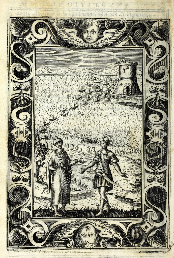 An illustration from Glorie di gverrieri e d'amanti in nvova impresa nella città di Taranto succedute, 1596, leaf 106