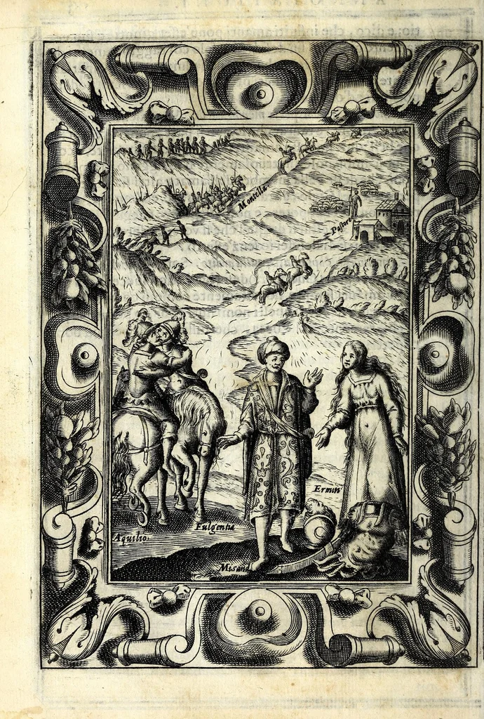An illustration from Glorie di gverrieri e d'amanti in nvova impresa nella città di Taranto succedute, 1596, leaf 210