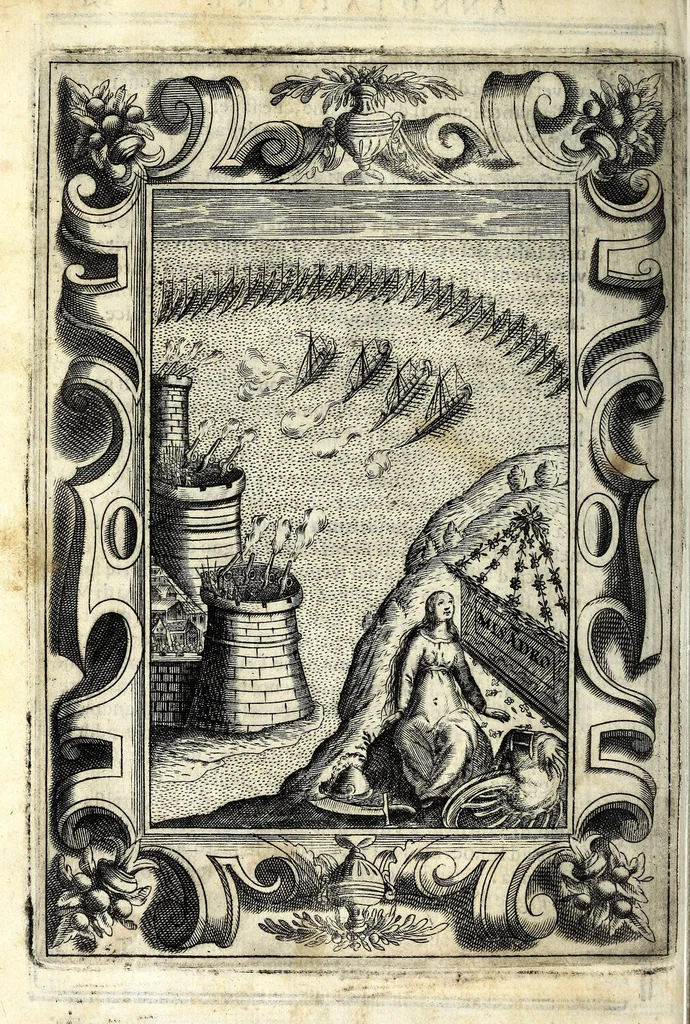 An illustration from Glorie di gverrieri e d'amanti in nvova impresa nella città di Taranto succedute, 1596, leaf 338