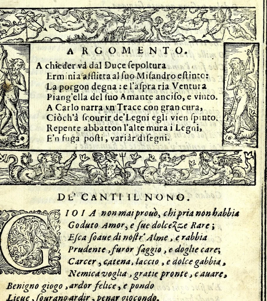 An illustration from Glorie di gverrieri e d'amanti in nvova impresa nella città di Taranto succedute, 1596, leaf 339