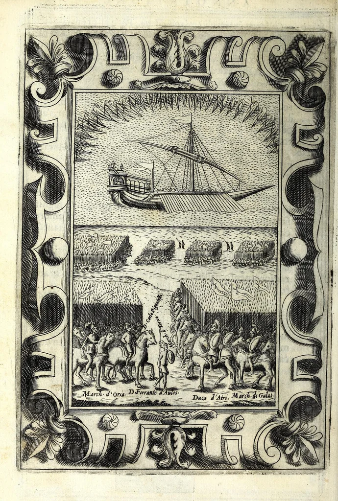 An illustration from Glorie di gverrieri e d'amanti in nvova impresa nella città di Taranto succedute, 1596, leaf 364